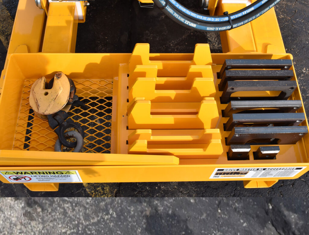 Drive Master XL Adapter Job Box with 7 Adapters, guide plates, and pile puller kit